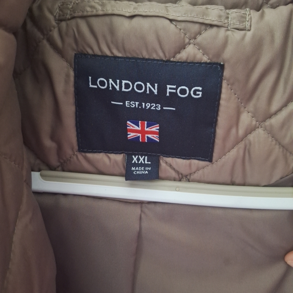 London Fog Women's Taupe Quilted Puffer Coat - Picture 4 of 13